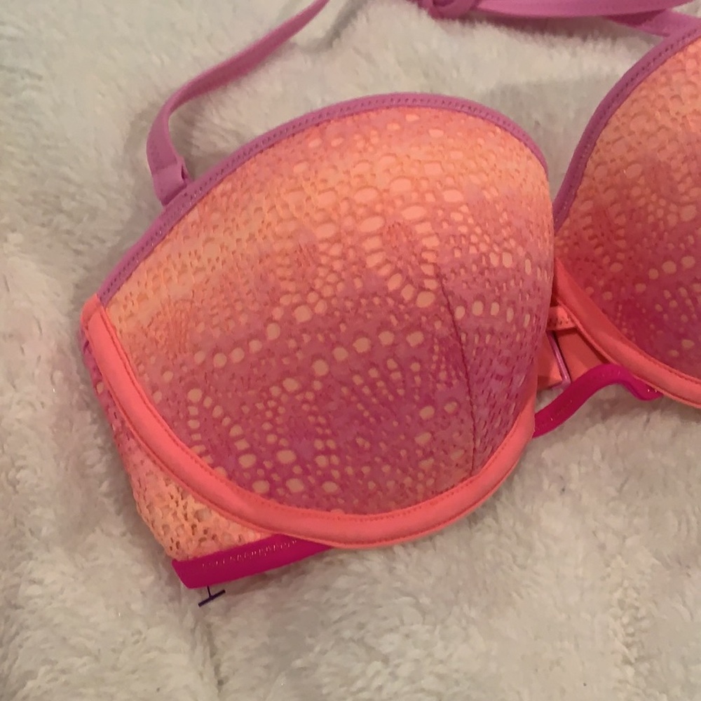 NWOT-Victoria’s Secret ombré halter tie bikini top - Picture 3 of 15